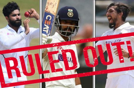 Rahane, Jadeja, Ishant ruled out of 2nd Test vs New Zealand