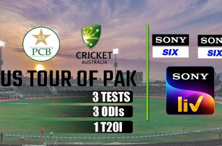 Sony Sports Network to broadcast Australia Tour of Pakistan